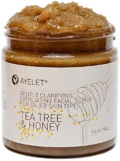 Clarifying Exfoliating Facial Scrub For Combination, and Oilier Skin Types, Gentle, Natural, Organic 7 oz