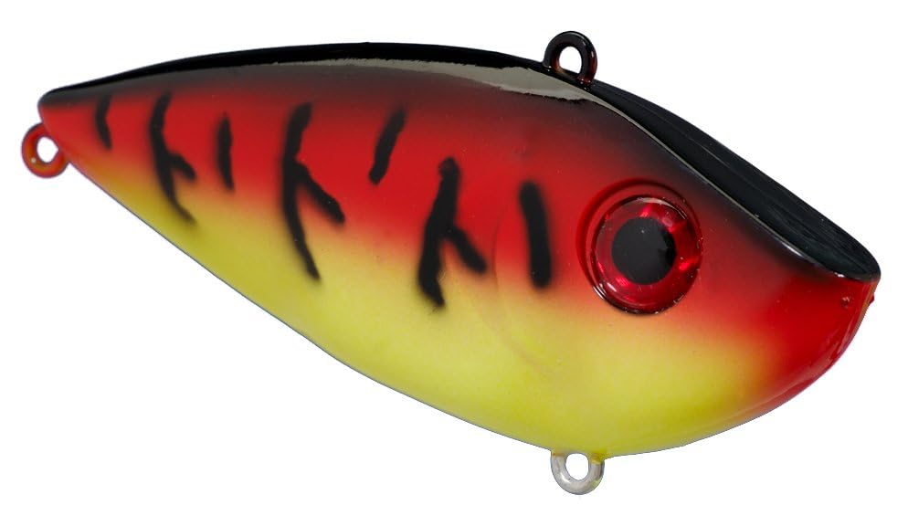 Strike King (REYESD12-430) Red Eyed Shad Fishing Lure, 569 - Green Tomato, 1/2 oz, 3D Eyes