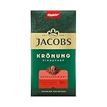 Jacobs Filterkaffee Krönung Entkoffeiniert, mittlere Röstung, Kaffee gemahlen & entkoffeiniert, geröstet in Deutschland, ideal für Filterkaffeemaschine & French Press, Intensität 6/10, 500 g