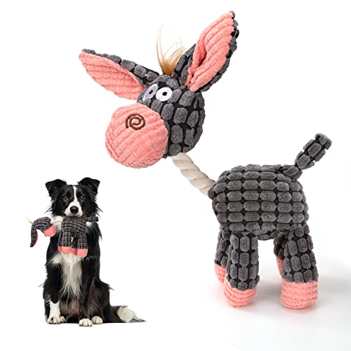 Hundespielzeug Tauziehen - Unzerstörbarer Plüsch Mit Quietsche Für Welpen & Kleine Hunde