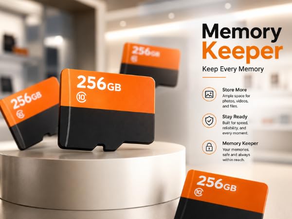 Image of 256GB microSDXC UHS-I, 150MB /s R, Memory Card, for Smartphones (256GB)