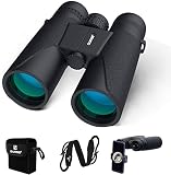 👀【Binoculares compactos y livianos】Los binoculares para observación de aves son compactos y portátiles. Es extremadamente ligero 573g.