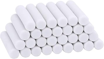50 Pcs White Rubber Eraser Refill with Refills Replacement Erasers Sketch Suitable for School, Office Lovely and Attractive, Standard Pencil Erasers, Eraser Refill  5 * 25mm