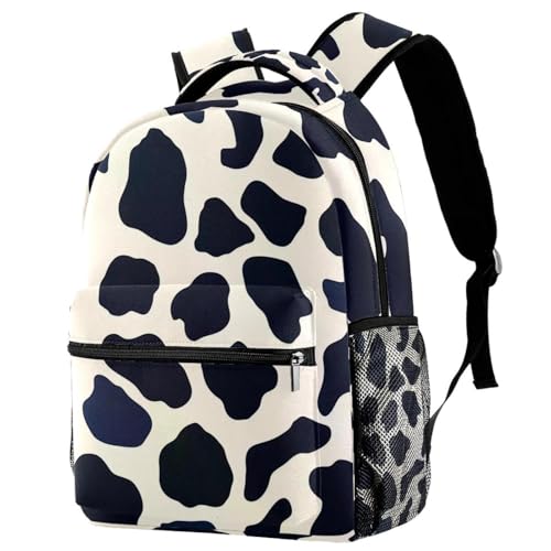 Sac à dos d'école imprimé vache multicolore idéal pour le campus et les sorties du week-end