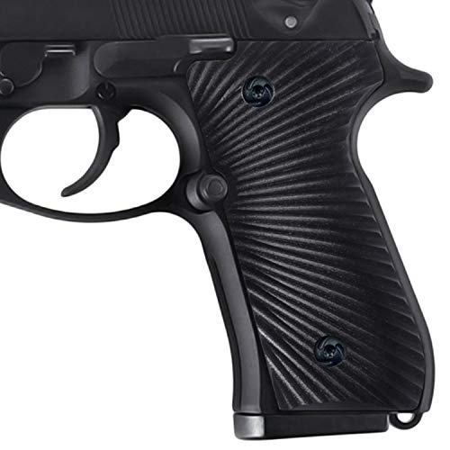 Guuun G10 Grips for Beretta 92, 96, 92 fs, m9, 92a1 Sunburst Texture - Black