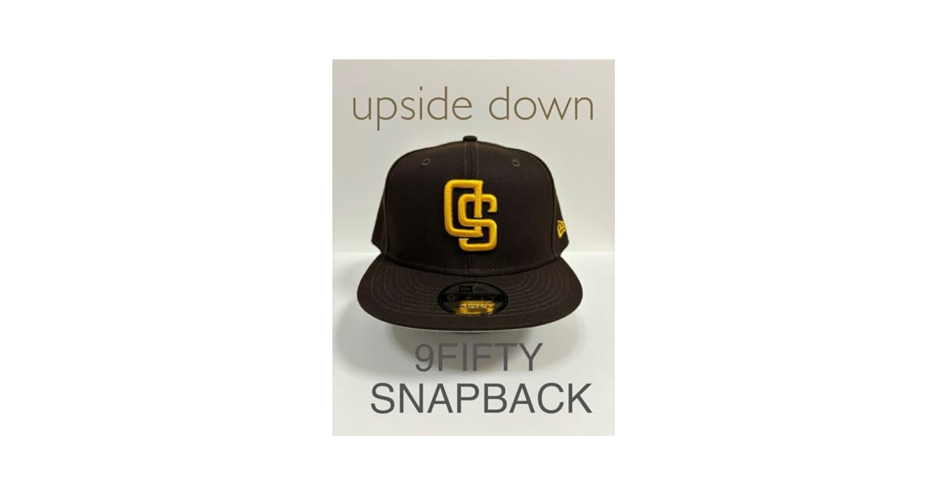 NEW ERA 9FIFTY パドレス Upside Down 反転 海外限定 upside down逆ロゴサンディエゴ・パドレス 9FIFTY SNAPBACK