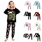 67 Meme Pyjamas Set for family 2 Piece Outfit Sleepwear Six Seven Number 6 7 Long Sleeve Pjs Tops with Pants Tracksuit Christmas Pyjamas Outfit for family 2-14 Years Old