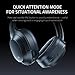 Razer Opus Active Noise Cancelling ANC Wireless Headphones: THX Audio Tuning - 25 Hr Battery - Bluetooth 4.2 & 3.5mm Jack Compatible - Auto Play/Auto Pause - Carrying Case Included - Midnight Blue