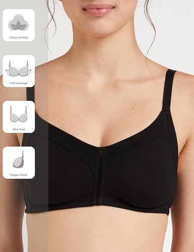 Image of Amazon Brand - Symbol Women's Cotton Stretch Non Padded Wire Free Full Coverage Minimizer Bra