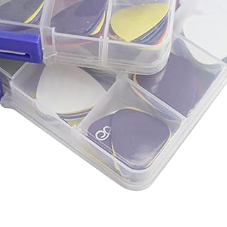 DERCLIVE Lot de 50 médiators de guitare de couleurs assorties 0,71 mm, 0,81 mm, 0,98 mm, 1,2 mm, 1,5 mm, couleurs… - Les Beatles, Paul McCartney, John Lennon, RIngo Starr, George Harrison