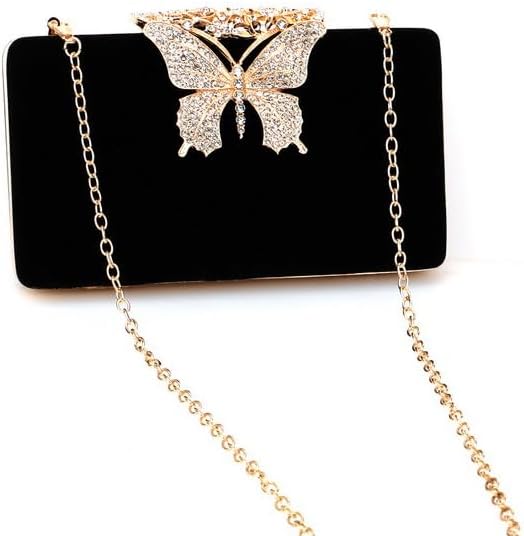 Butterfly Evening Clutch for Women Shiny Evening Bag Purses Gorgeous Handbags for Feast Party Wedding - Image 2