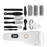 Elektrischer Hühneraugen Entferner,Elektrischer Hornhautentferner | Robustes Kabelloses Tragbares...