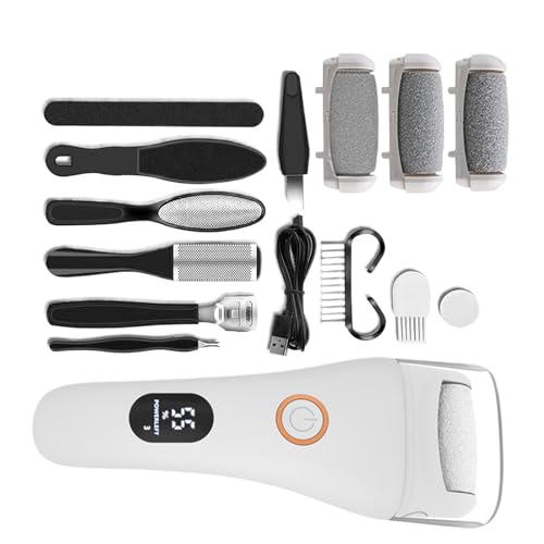 Removedor Eléctrico de Callos en Pies,Removedor de Callosidades - Recargable Resistente y Portátil para Manicura, Viaje y Salón