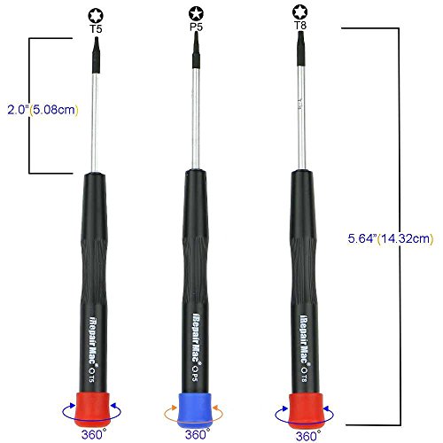 Pentalobe Bottom Screws And Screwdriver Set Compatible With Macbook Pro Retina 13" (A1425, A1502) And 15" (A1398) #TOP2