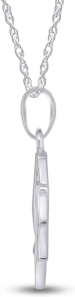 AFFY Jewish Star of David with Cross Pendant Necklace, 14K Gold Over Sterling Silver Christian Interfaith Jewelry Gift for Women with 18" Chain - Image 7