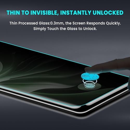 Image of FIRST MART Anti-Spy UV Tempered Glass for Oppo Reno 11 Pro & Reno 11 | 9H Curved Display Screen Guard, Fingerprint Compatible | Pack of 2