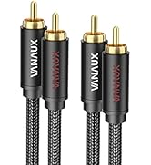 Amazon | RCA ケーブル VANAUX 2RCA to 2RCA赤/白 オーディオケーブル