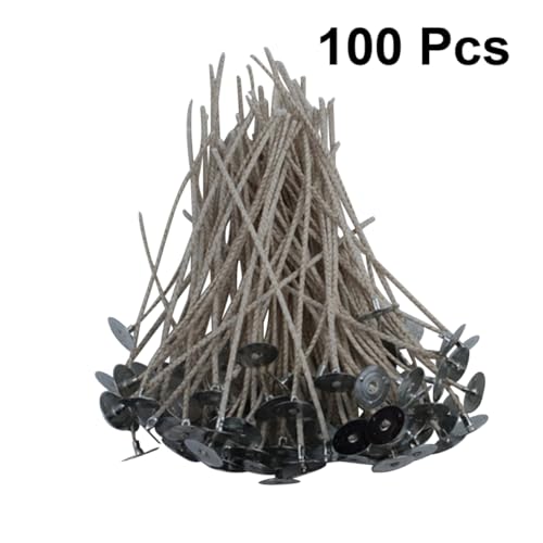 Kit de 100 mechas enceradas para hacer velas con base miniatura 4