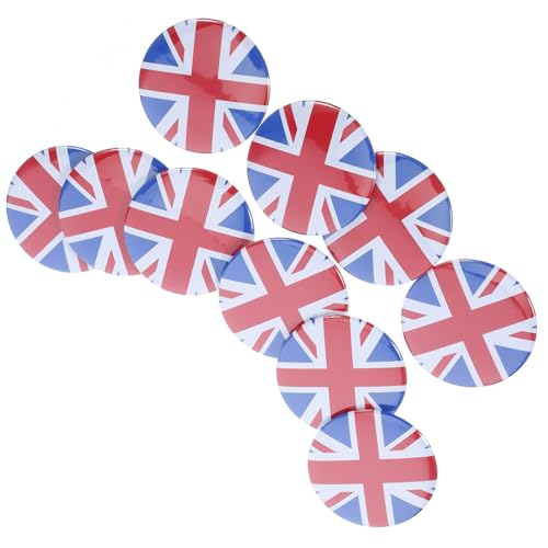 COSMEVIVI 10piezas Bandera De Inglaterra Pin De Metálico Broche Patriótico Para Decoración De Ropa y Accesorios Para Fans De y Celebraciones Nacionales