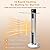 Outdoor Patio Heater, 1500W Infrared Patio Heater with Remote, 9 Heat Levels, 24H Timer, Tip-Over & ip34 Protection, 35In Towel Space Heater for Backyard, Garage, Office, Indoor Use