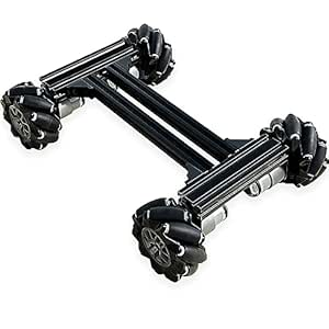 Premium 4WD Mecanum Wheel Robot Car Chassis Kit, Smart Remote Control ...