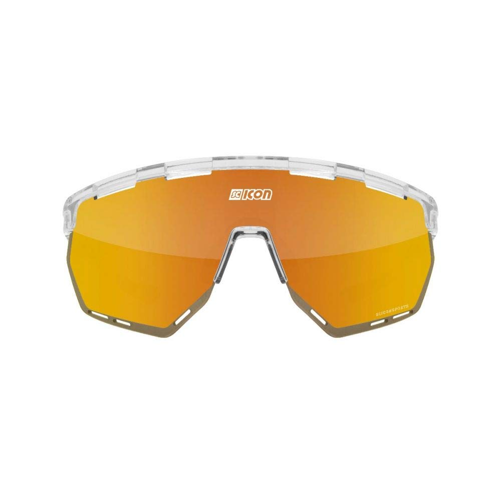 Scicon Sports Aerowing Occhiale Sportivo Ciclismo (Cristallo Lucido/Bronzo Specchiato)
