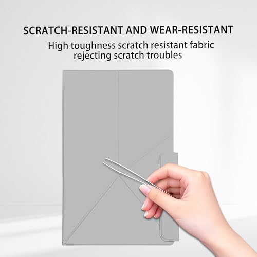 Image of Magnetic Case for Samsung Galaxy Tab S11 (11 inch) 2025 - Model SM-X730 /SM-X736 Tablet with S-Pen Holder, Auto Wake /Sleep Smart Tablet Cover, Grey