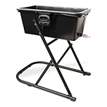 Elevated Dog Bathing Tub – Perfect for Full Baths, Muddy Paws & Summer Splashing! Lightweight, Durable, Non-Toxic Plastic, Scratch-Resistant Design, User-Friendly Drain Valve (40L; 72x41x22[cm])