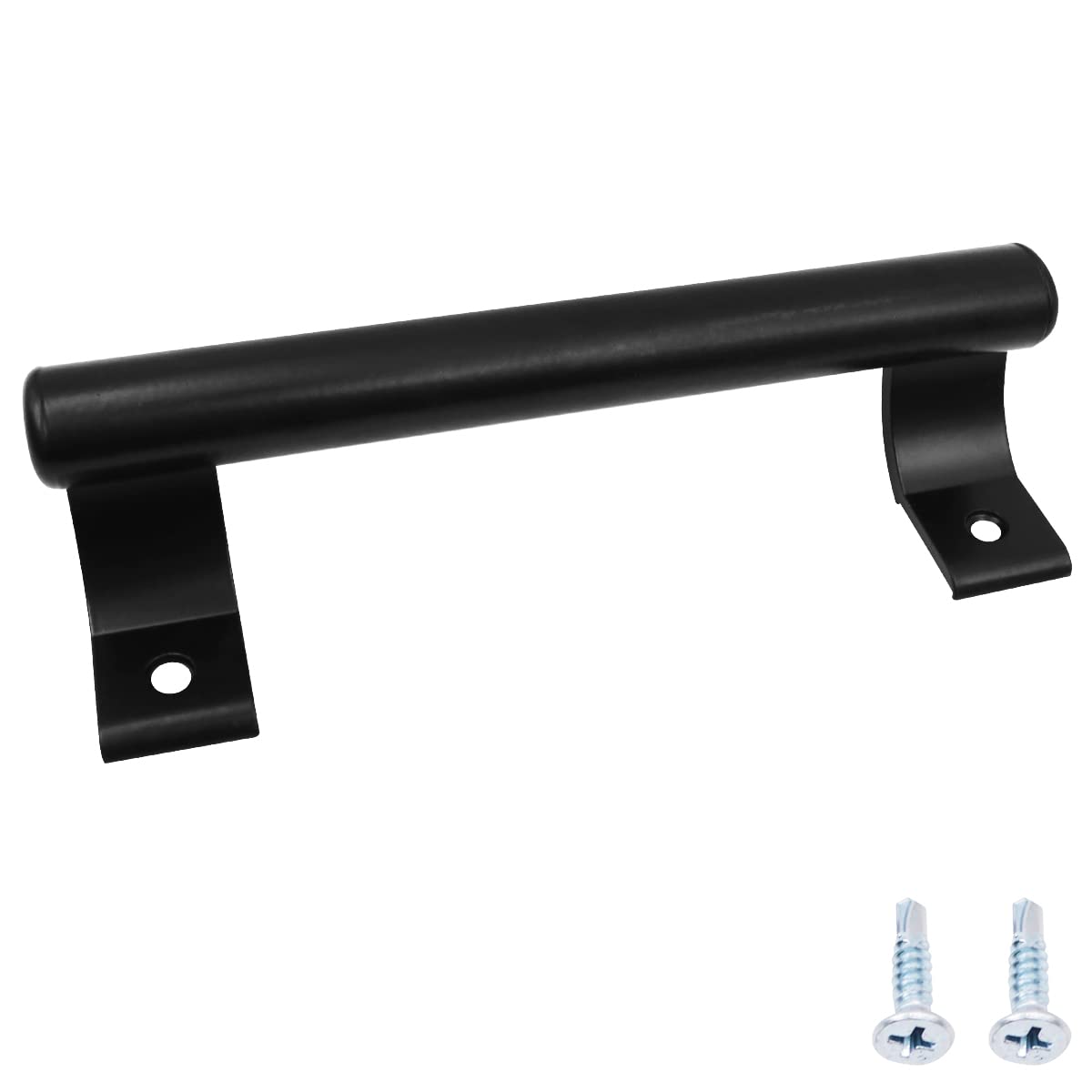 ZONADAH 200mm Aluminium Alloy Sliding Door Handle Black, 165mm Hole Center Pull Handle for Glass Door, Balcony, Bathroom, Closet, Wardrobe, Warehouse, Patio, Garden, Modern Metal Door Grip