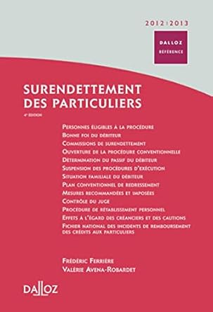 Surendettement des particuliers 2012/2013. 4e éd.