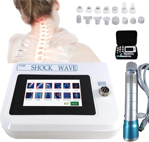Extracorporeal Shock Wave Machine Extracorporeal Shock Wave Machine, Professional ESWT E-D Electromagnetic Extracorporeal Shock Wave Therapy Machine Pain Relief Massager with 11 Massage Head