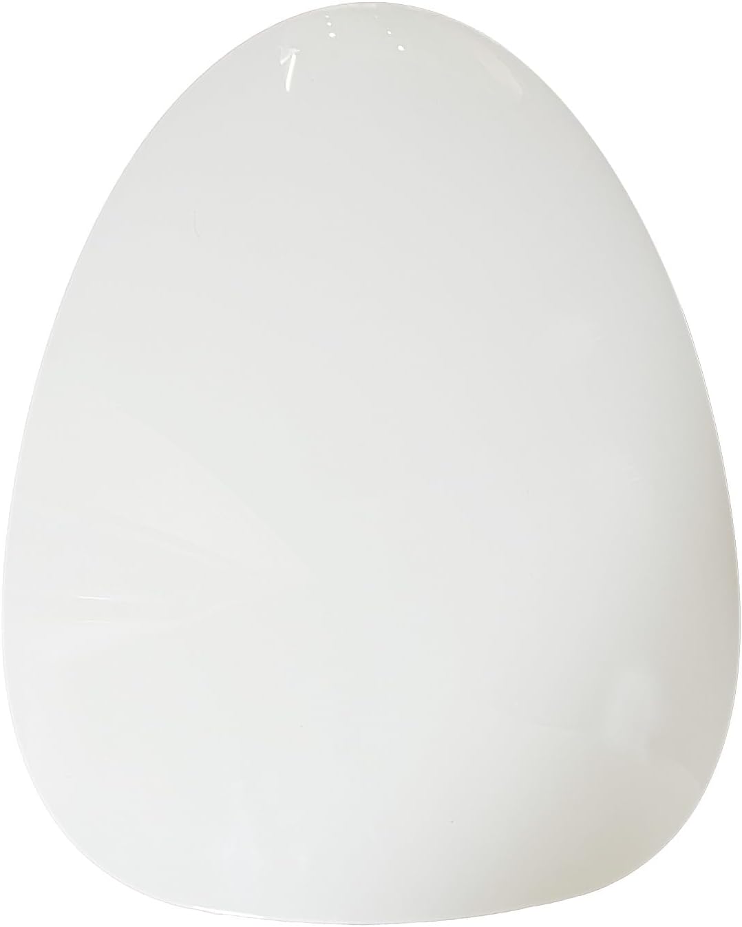 WinZo Egg Shaped Toilet Seat Lid Replacement, White Ceramic, Compatible with WinZo Smart Toilet SM8006-1, Square Style Tank Cover