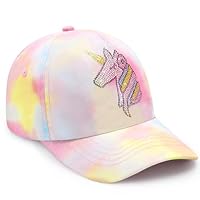 WAWSAM Mädchen Baseballkappe Kinder Cap mit Wendepailletten Verstellbare Kinder Baseballmütze Mädchen Sommer Sonnenhut für Kinder 3-8 Jahre