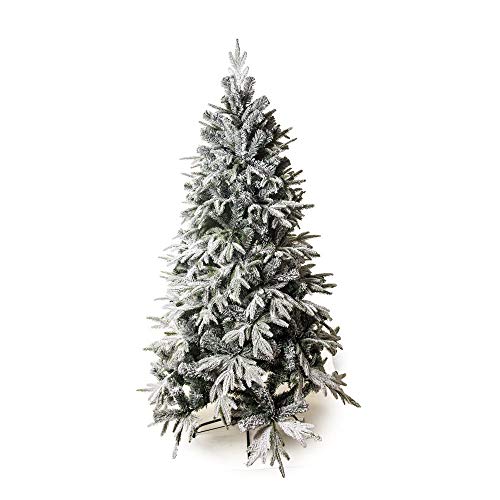Árvore De Natal Rosário Nevada, Pé Ferro 210cm - 1041 Hastes