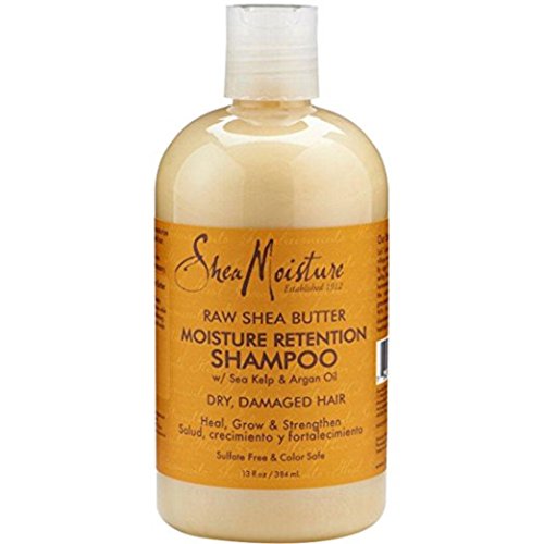 Shea Moisture Raw Shea Butter, DUO set Moisture Retention Shampoo + Restorative Conditioner, 13 Ounce, 1 each by Shea Moisture – Image 4