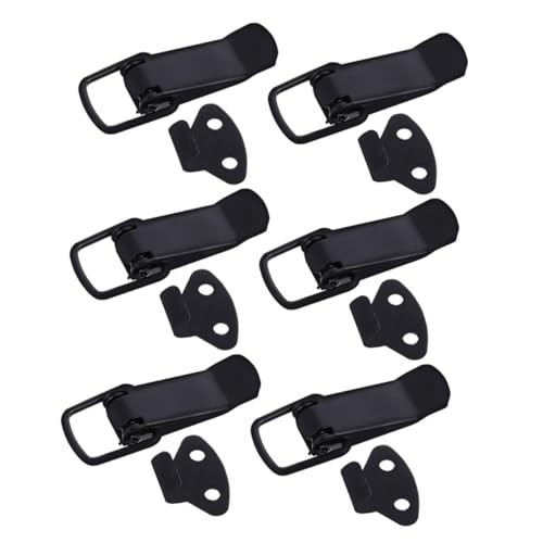 HONITANO 6 pièces Lot de Loquets à Ressort Acier Inoxydable Fermeture à Bascule pour Boîtes Casiers et Armoires Système de Verrouillage Pratique et Résistant
