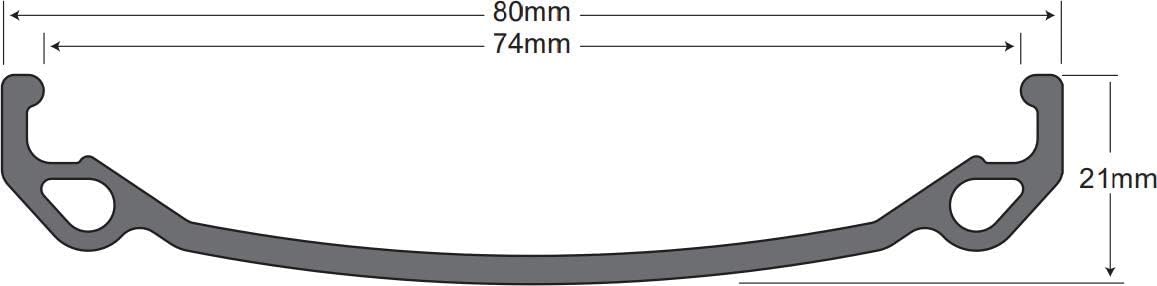 Sun Ringle Mulefut 80SL V2 Rim 27.5" 32h, Black