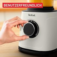 Tefal PerfectMix Essential Hochgeschwindigkeits-Standmixer, 1200 W | Powelix-Klingen-Technologie, 28.000 U/min, zu 58% aus recyceltem Kunststoff, 2 L hitzebeständiger Glasbehälter, Rise BL771AF0 – Ansicht 5