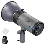 NEEWER Q300 300Ws 2.4G Outdoor Studio Flash with Q Compact Wireless Trigger, 7800mAh Li ion Battery Strobe Light Studio Photography Lighting Cordless Monolight 1000 Full Power Flash, Cleaning Cloth