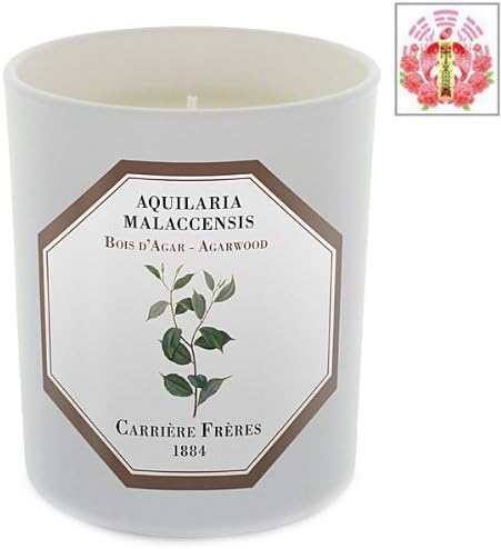 Agarwood - Aquilaria Malaccensis Candle by Carriere Freres & Love Spell Card Gift Set