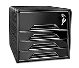 ROBUSTE ET MODULABLE - Caisson résistant, superposable en toute stabilité pour créer un système de tri sur-mesure. Livré avec patins antidérapants.