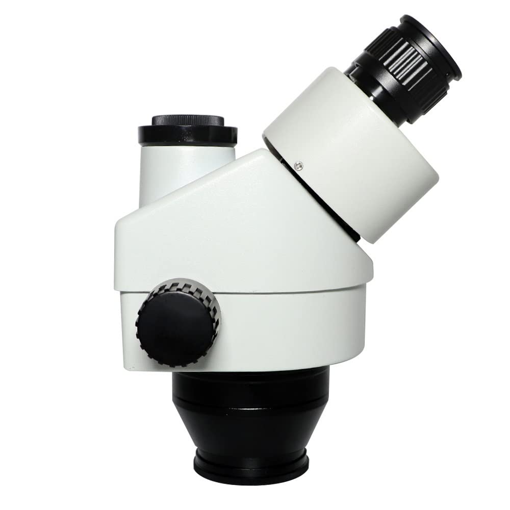 Microscope 3.5X-90X 7X-45X Simul-Focal Trinocular Video Microscope Zoom Stereo Microscopio Head + WD165 0.5X 2.0X Auxiliary Objects Lens(3.5X-45X)