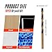 Drywall Cut Out Bit 5/32 | 1/8 inch, HSS M2 high-Speed Steel Drywall Guidepoint Cutting Bits, Drywall Tools Used with Spiral Saw (10, 1/8 inch)