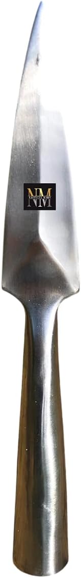 NauticalMart Hand Forged Viking Saga Iron Spear Knight Medieval Steel Spearpoint Carbon Steel Reenactment Long Warriors SCA LARP
