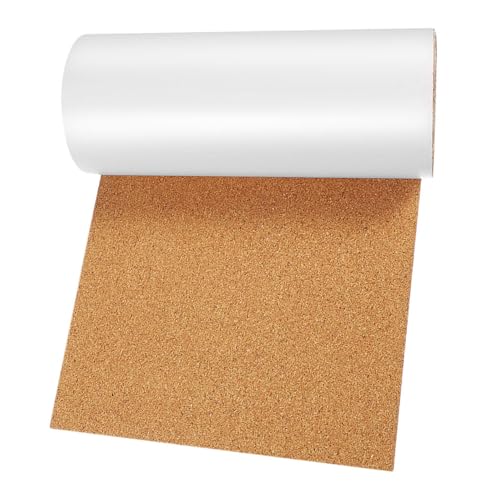 Lurrose Rollo de Corcho Autoadhesivo 600x300x1mm, Lámina de Corcho Artesanal Adhesivo Fuerte, Tablero de Anuncios para Pared, Material Resistente para Manualidades y Decoración de Oficina