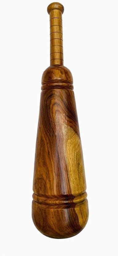 Dozit Wooden Indian Vintage Mugdar 8 KG - Clubs, Meel, Clubbell, Karla Kattai | Traditional Strength Training Equipment for Home Gym & Functional Fitness | Premium Solid Wood Exercise Club-image-16