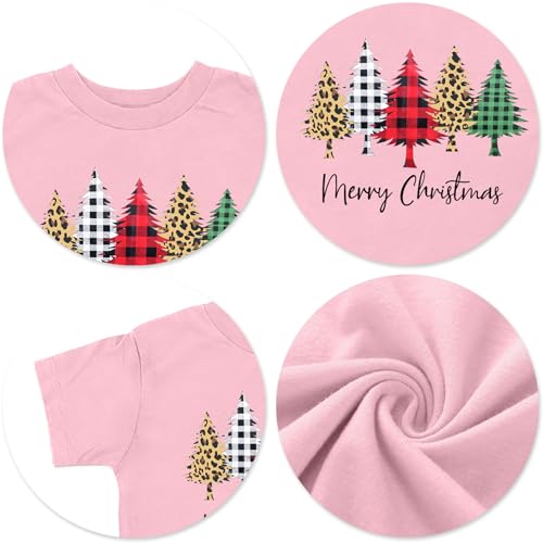 Image of Christmas Tree Shirt for Toddler Boys Girls Merry Christmas T-Shirts Short Sleeve Holiday Tee Xmas Gift Tops