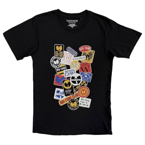 Wu-Tang Clan t-shirt Rock Off haut de gamme aux finitions sérigraphiées durables