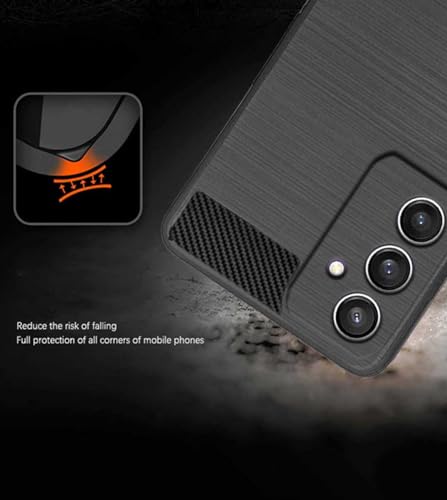 Image of Soft Flexible Hybrid Armor Back Case Compatible with Vivo T4x 5G / iQOO Z10x 5G -Black
