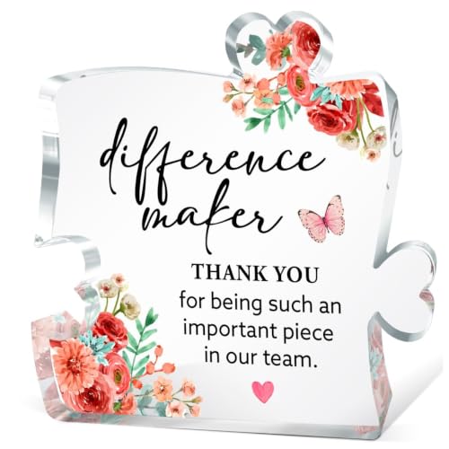 aPamr Difference Maker Gifts for Women, Difference Maker Plaque Gifts